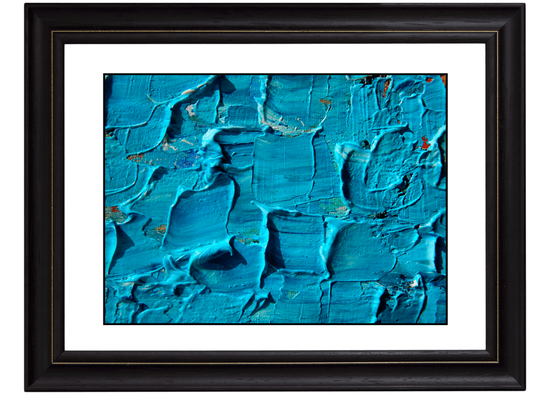 Blue Abstract Texture painting image